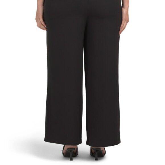 MELLODAY Plus Luxe Crepe Pull On Pants - Black - Picture 6 of 6